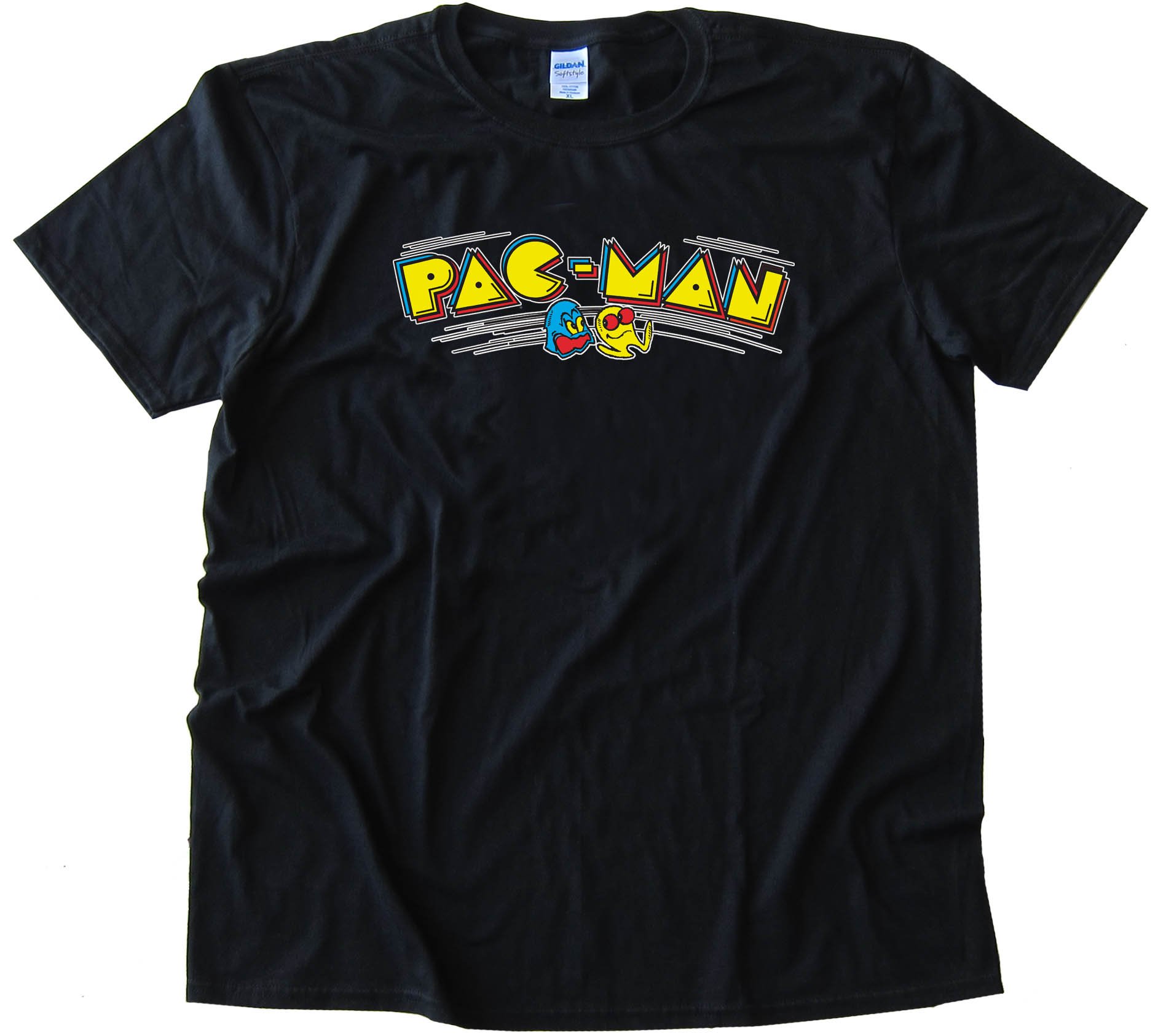 Pacman Classic Video Game Pac Man Logo - Tee Shirt