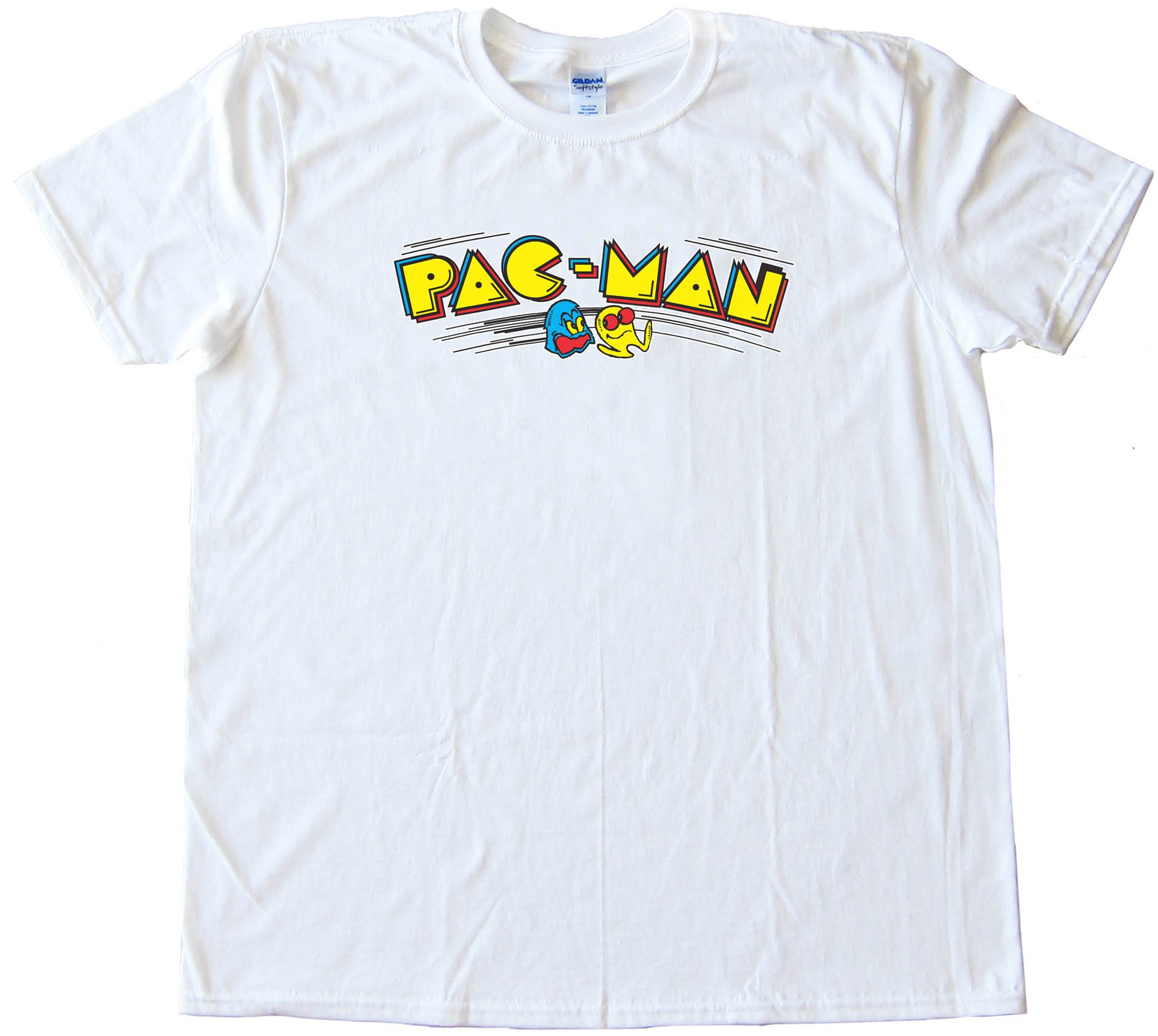 Pacman Classic Video Game Pac Man Logo - Tee Shirt