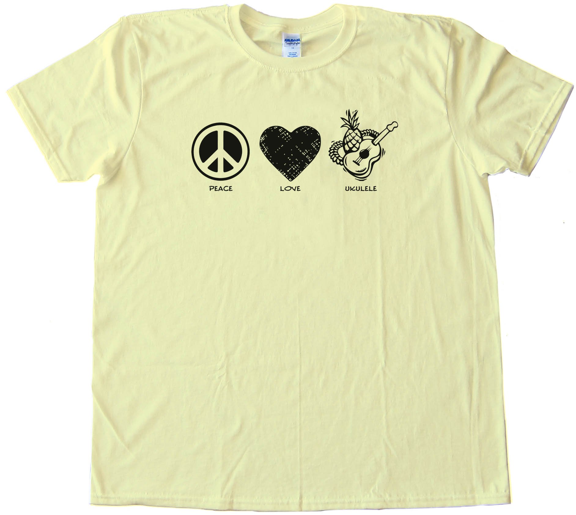 Peace Love And Ukulele - Tee Shirt