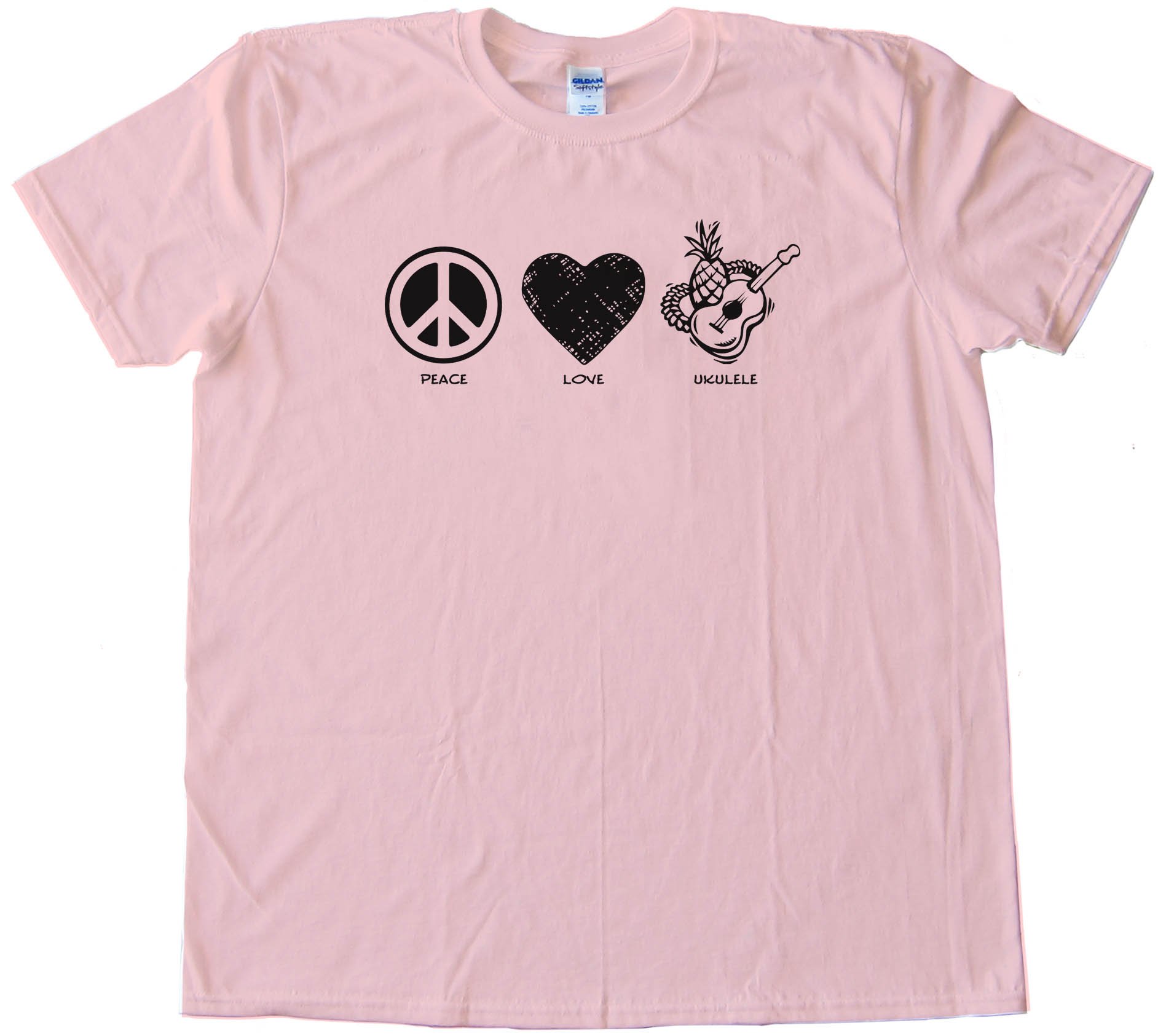 Peace Love And Ukulele - Tee Shirt