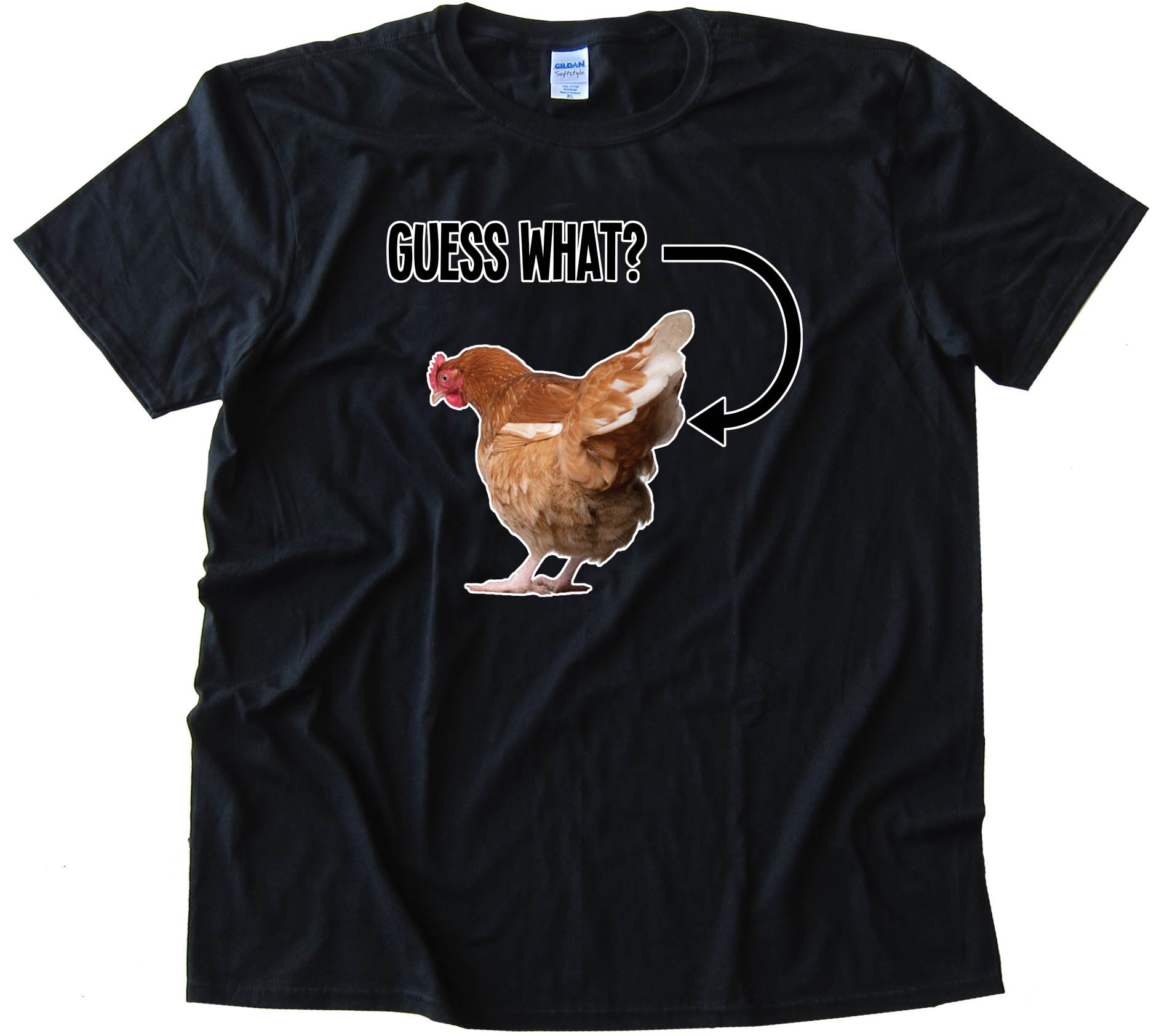 Photo Guess What Chicken Butt - Tee Shirt