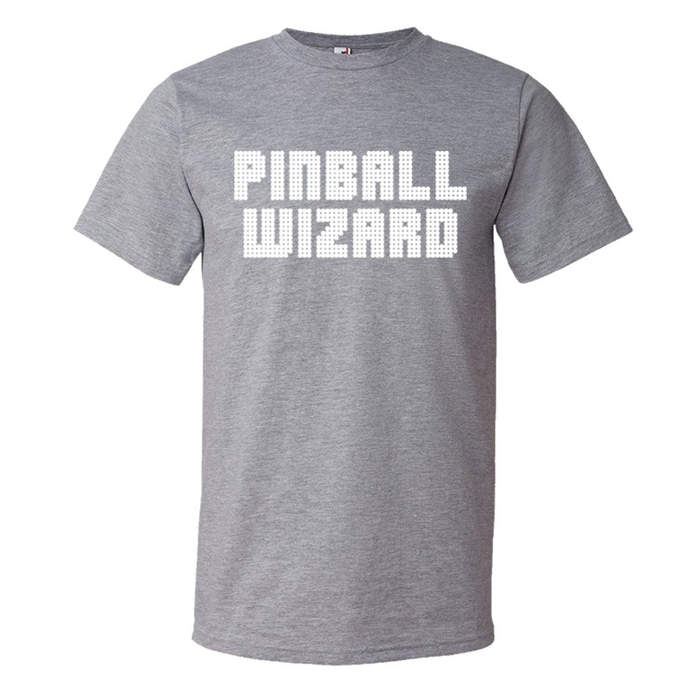 Pinball Wizard Backglass Font Player - Tee Shirt