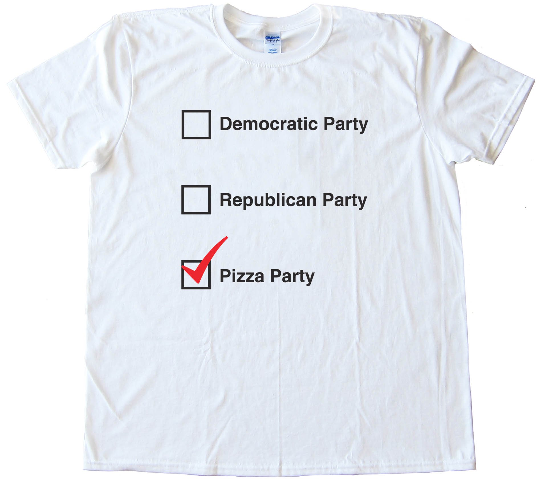 Pizza Party Democratic Republican Choices - Tee Shirt