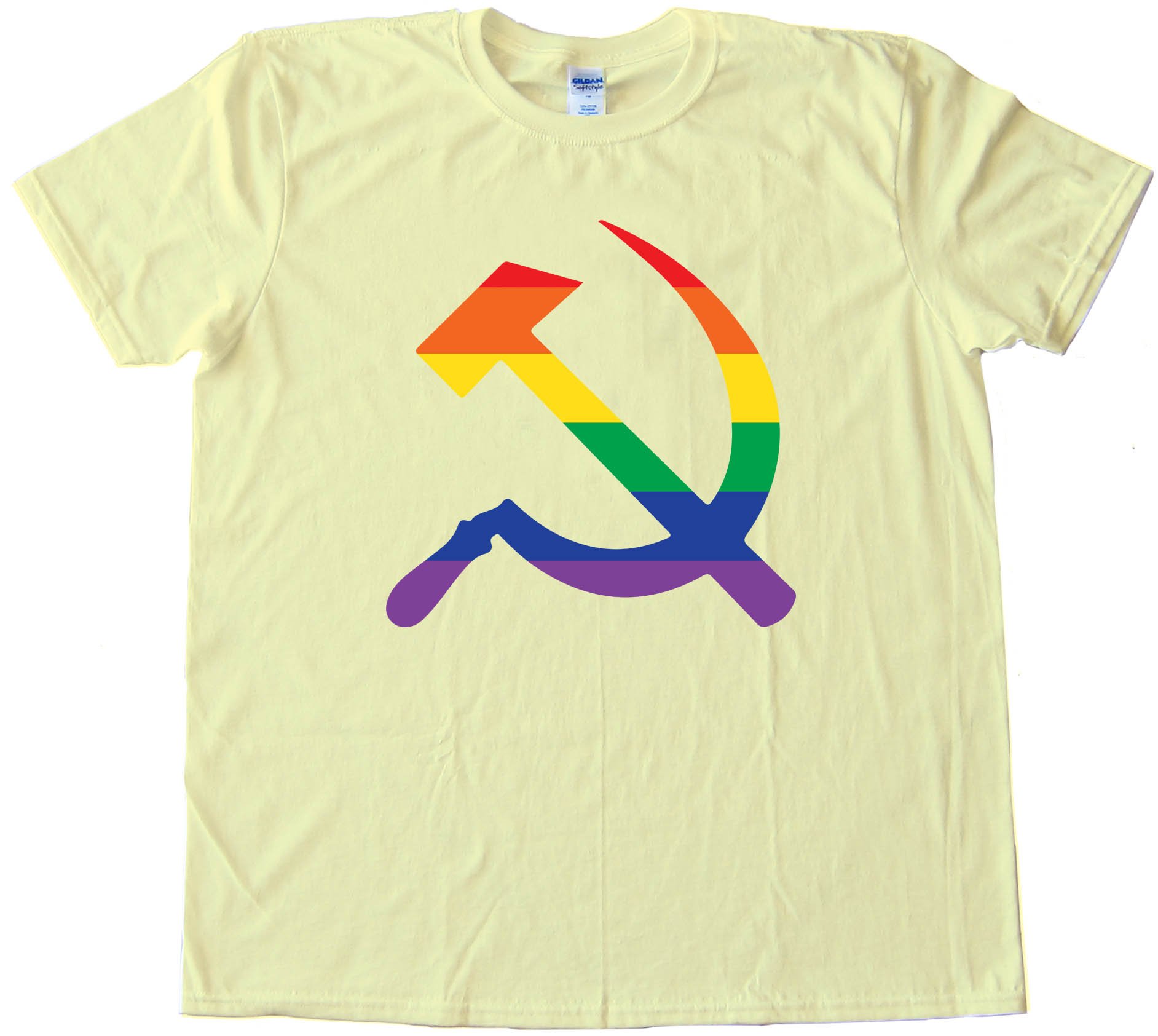 Rainbow Hammer And Sickle - Tee Shirt