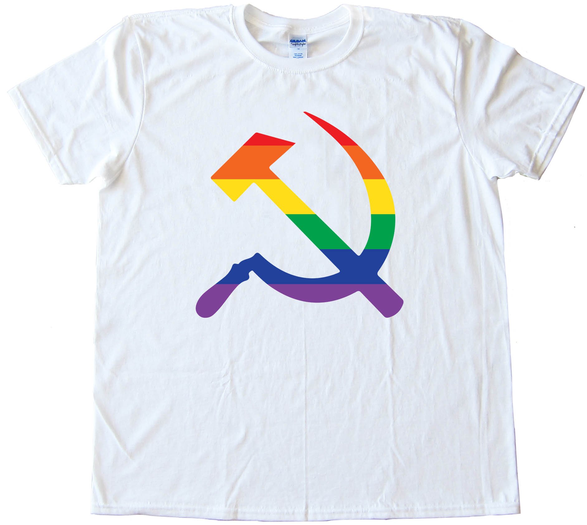 Rainbow Hammer And Sickle - Tee Shirt