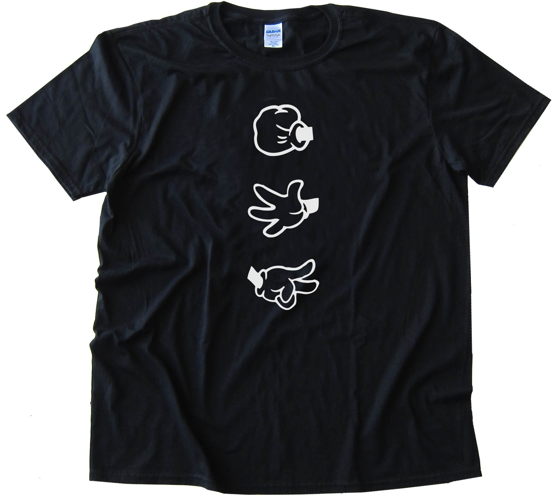 Rock Paper Scissors Mickey Mouse Hands - Tee Shirt