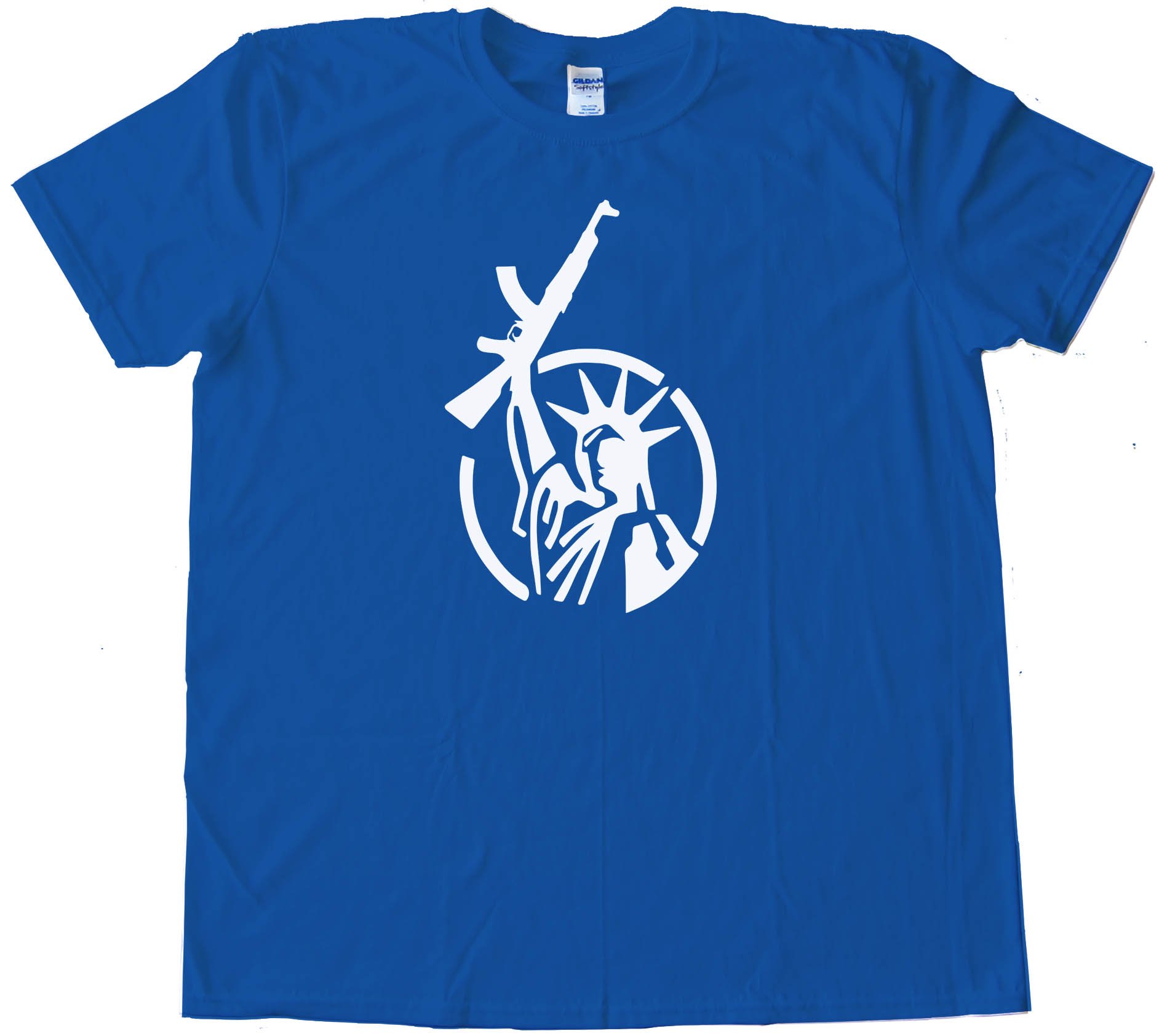 Statue Of Liberty With Ar-15 Rifle - Tee Shirt