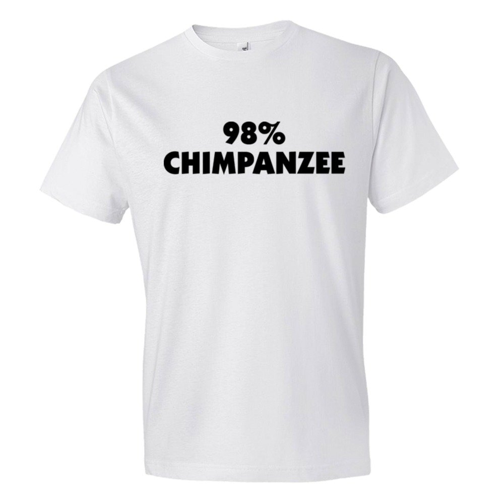 98% Chimpanzee Dna Relation And Evolution - Tee Shirt