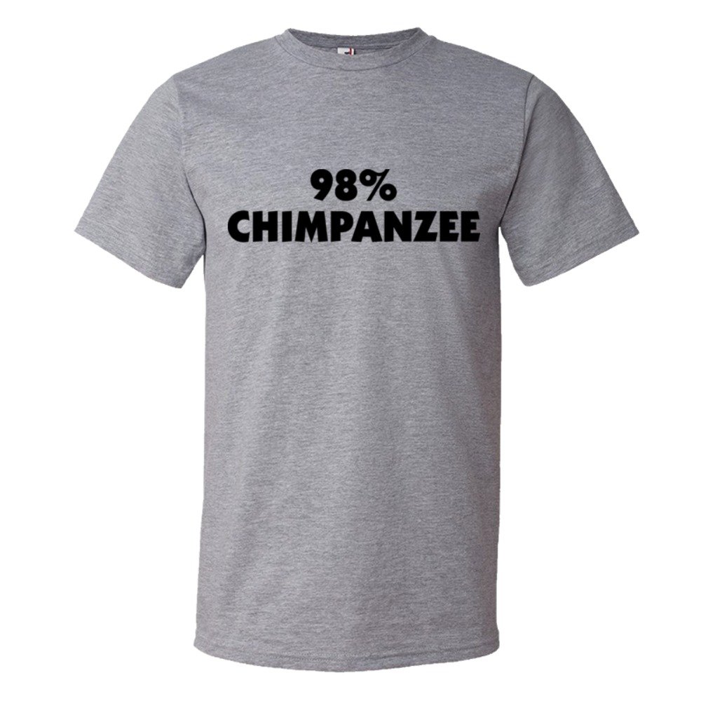 98% Chimpanzee Dna Relation And Evolution - Tee Shirt