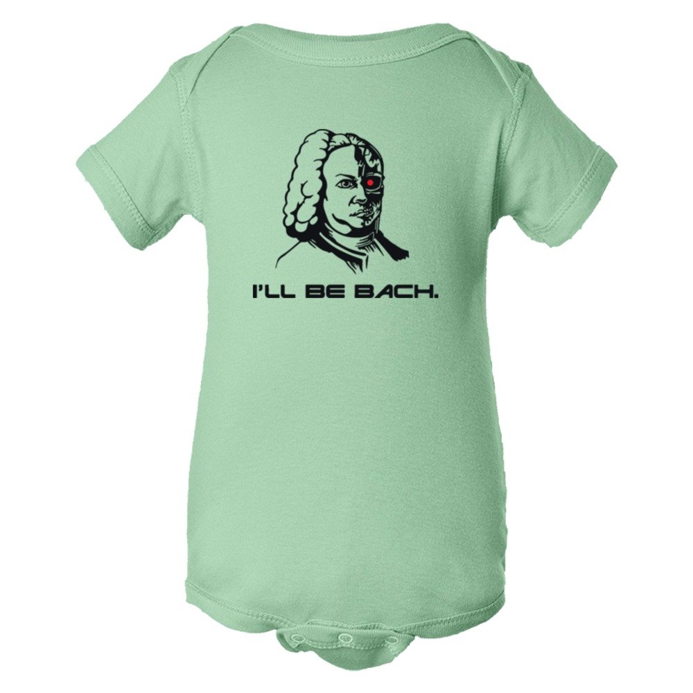 Baby Bodysuit I'Ll Be Bach Arnold Terminator Schwartzenegger