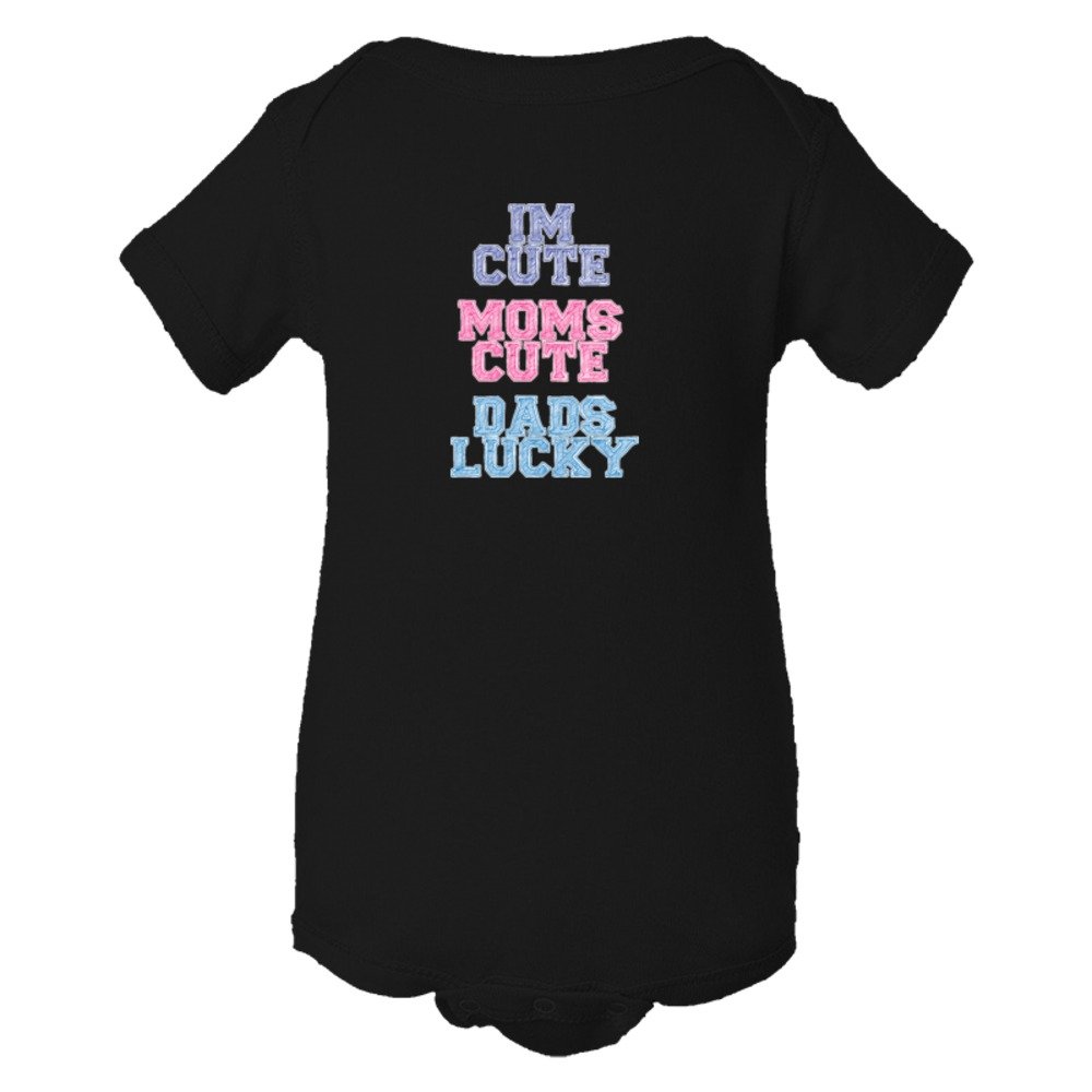 Baby Bodysuit I'M Cute Mom'S Cute Dad'S Lucky Color