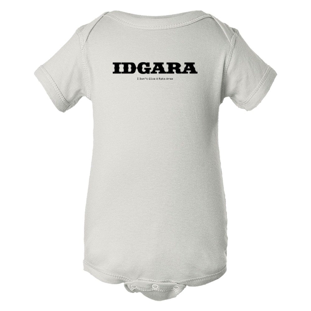 Baby Bodysuit Idgara I Don'T Give A Rats Arse Sms Styile Riot