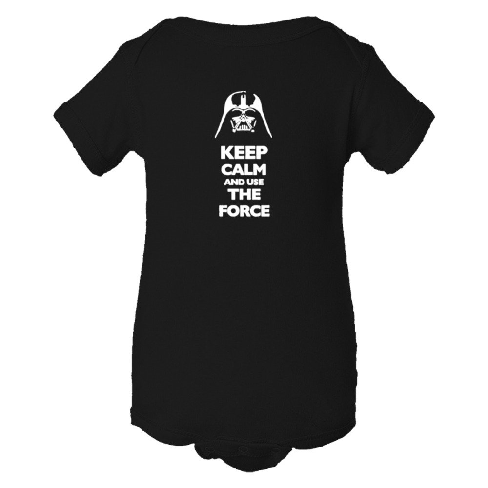 Baby Bodysuit Keep Calm And Use The Force Darth Vader