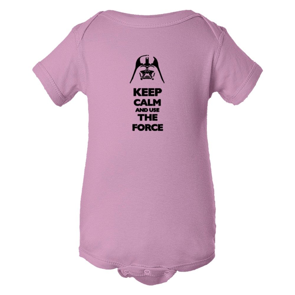 Baby Bodysuit Keep Calm And Use The Force Darth Vader