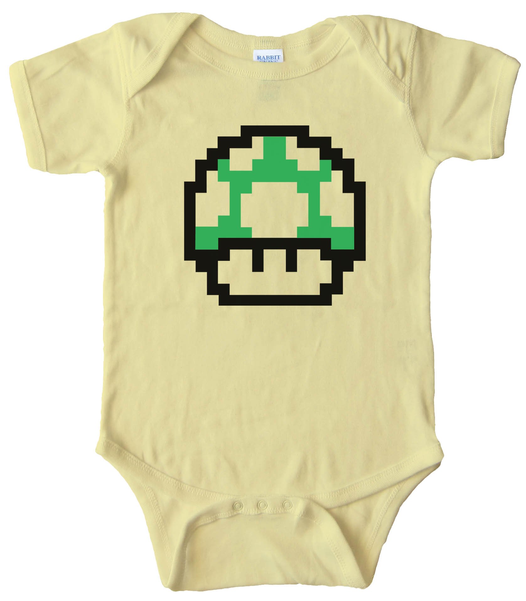 Baby Bodysuit - Mario Brothers One Up Mushroom -