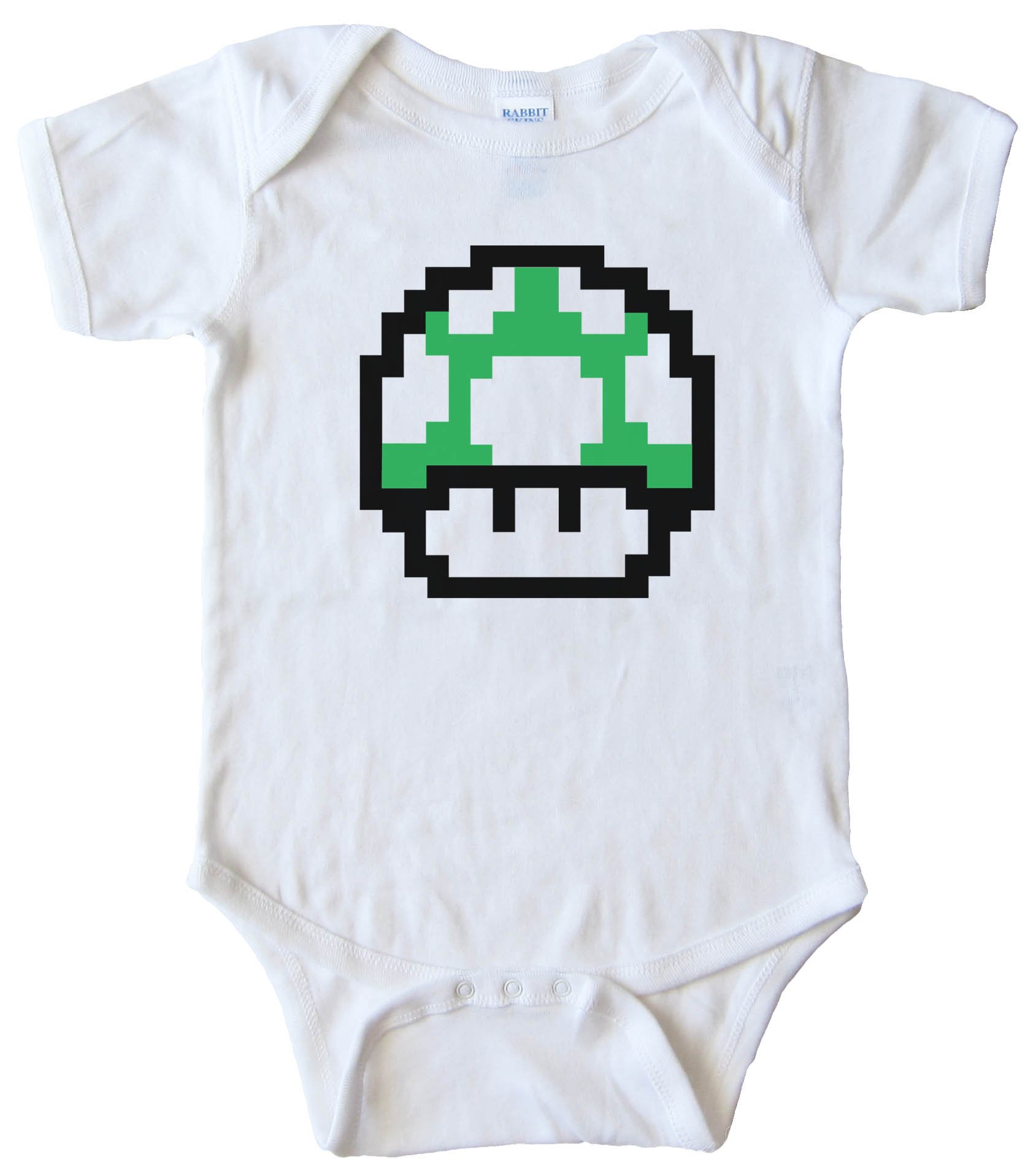 Baby Bodysuit - Mario Brothers One Up Mushroom -