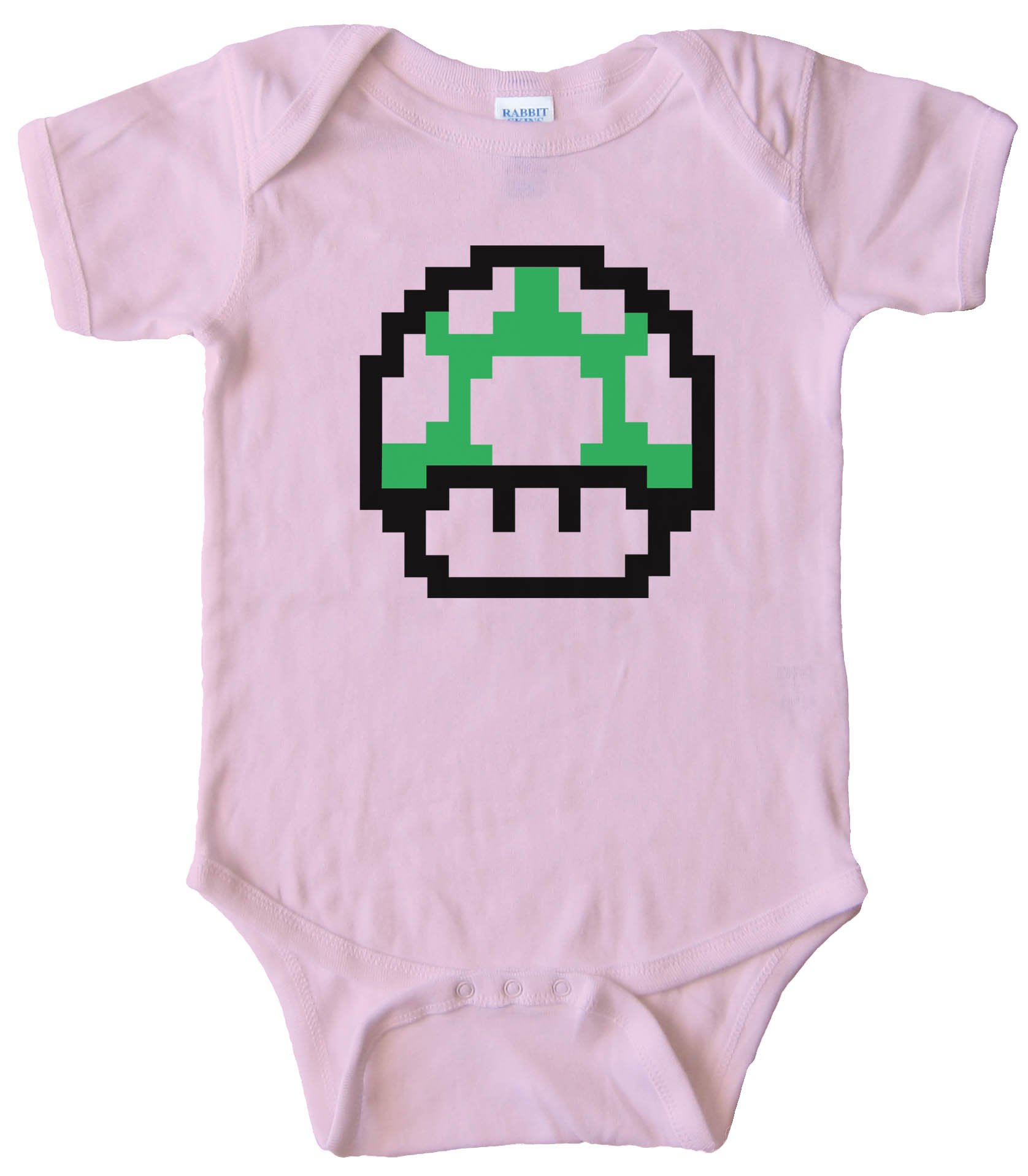 Baby Bodysuit - Mario Brothers One Up Mushroom -