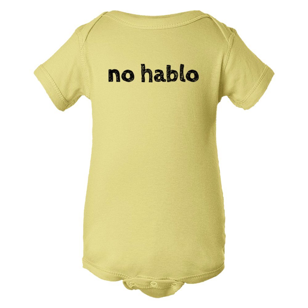 Baby Bodysuit No Hablo I Don'T Speak Spanish