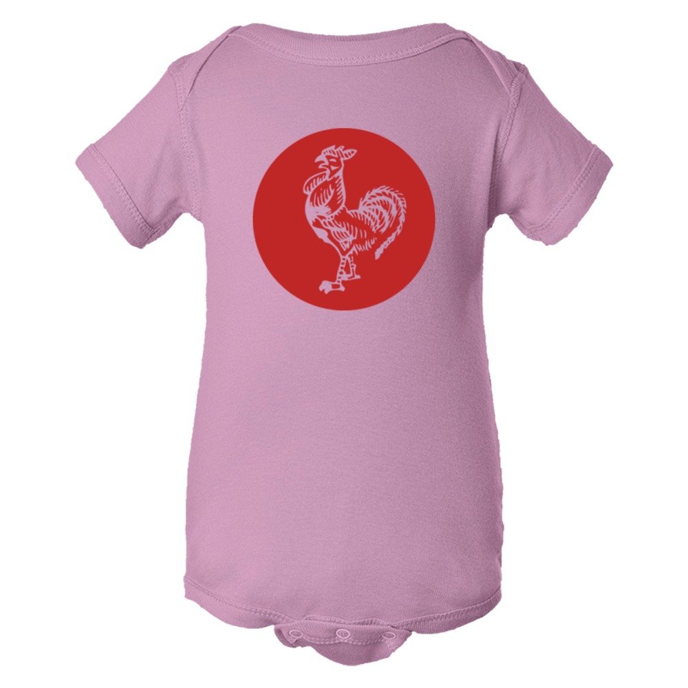 Baby Bodysuit Sriracha Rooster Emblem Logo