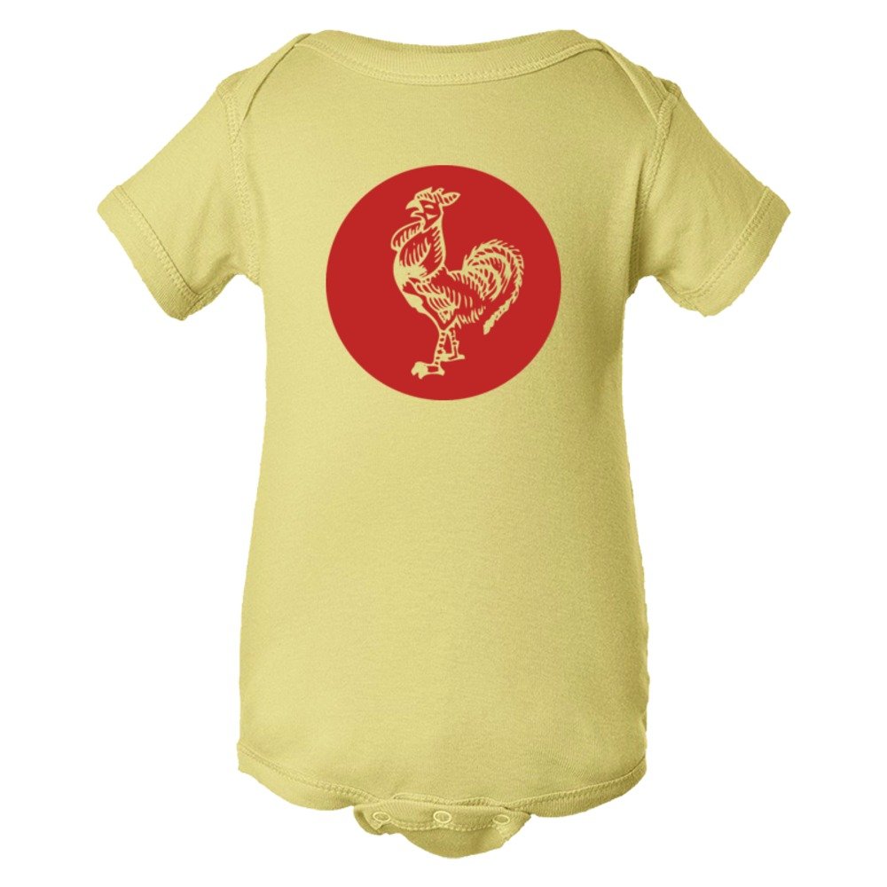 Baby Bodysuit Sriracha Rooster Emblem Logo