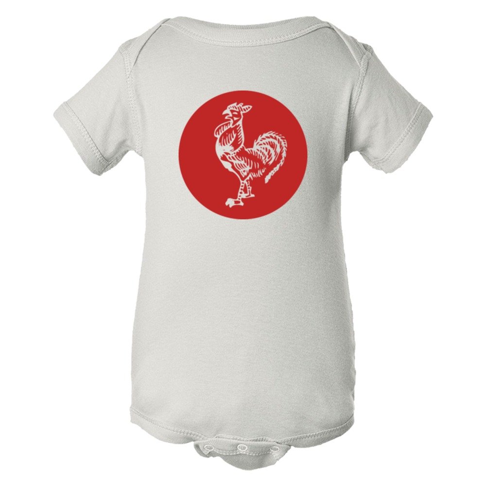 Baby Bodysuit Sriracha Rooster Emblem Logo