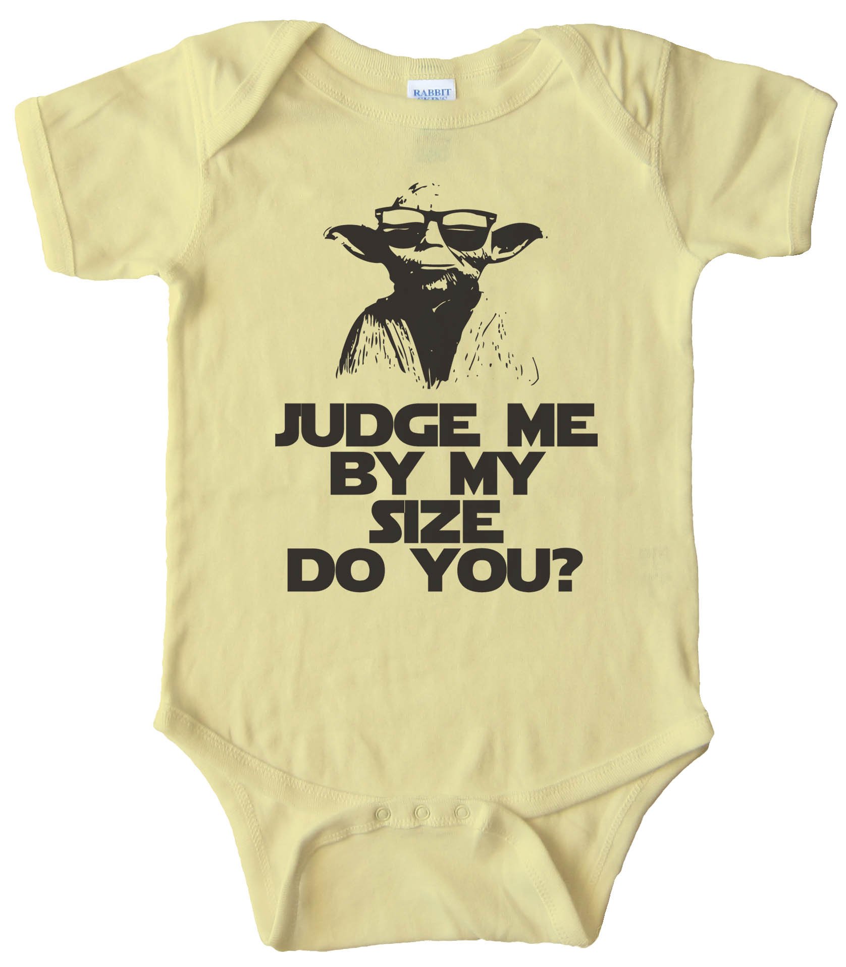 Baby Bodysuit - Yoda Judge Me By My Size Do You?