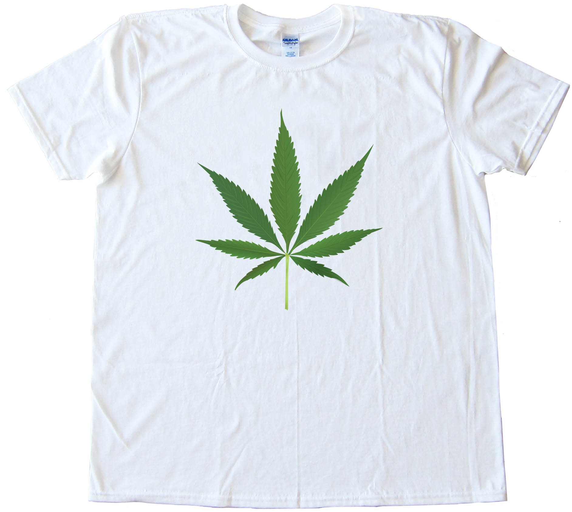 Big Marijuana Leaf Pot Weed Tee Shirt