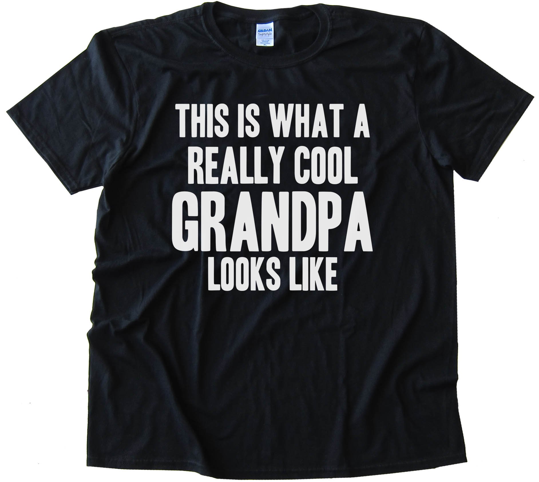 Big Text This Is What A Really Cool Grandpa Looks Like - Tee Shirt