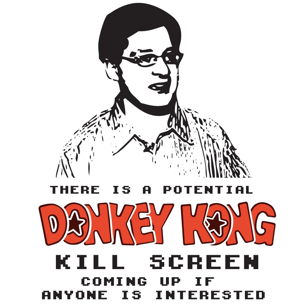 Brian Kuh Donkey Kong Kill Screen Tee Shirt