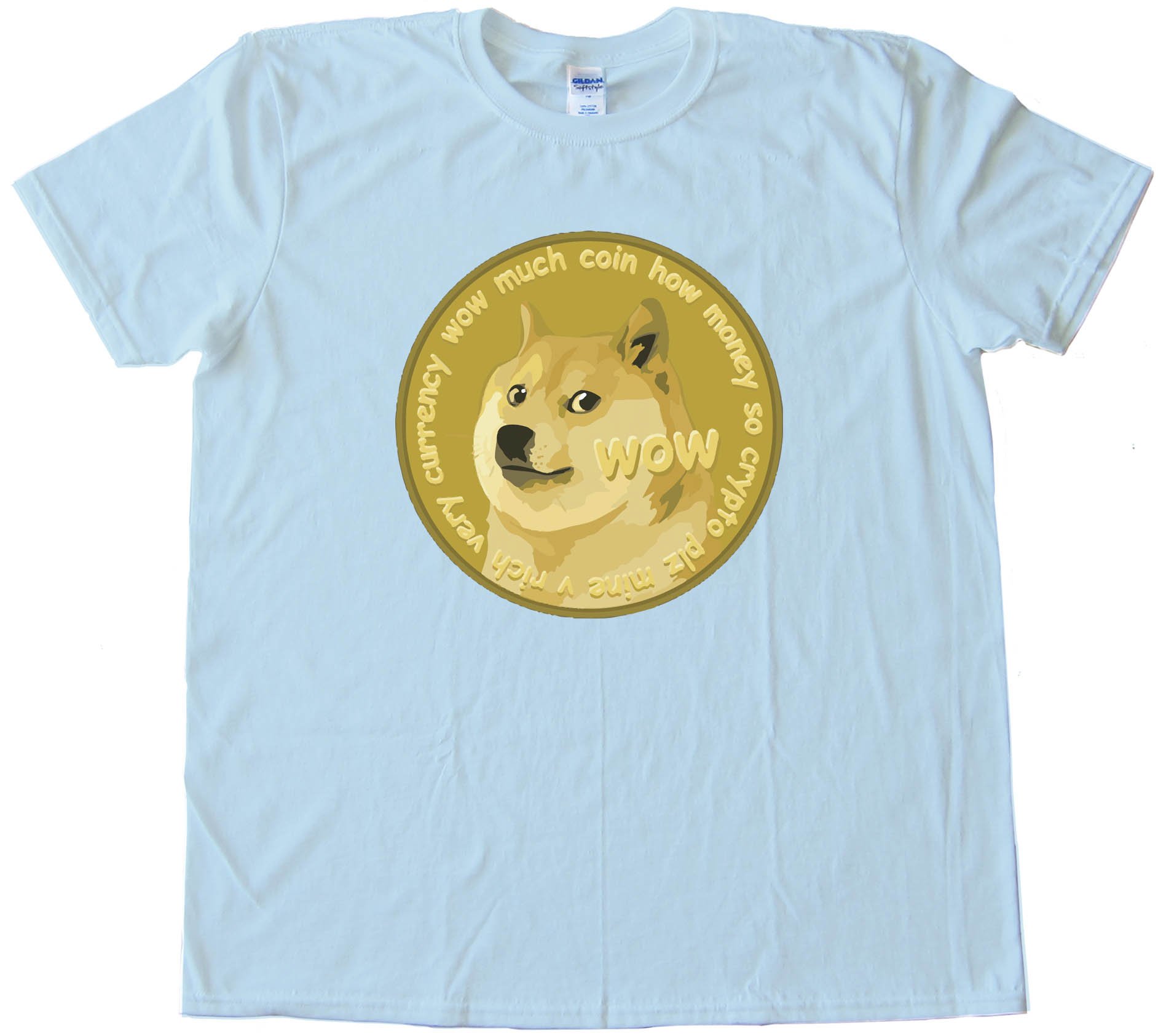 Dogecoin Doge Currency So Crypto Plz Mine Tee Shirt