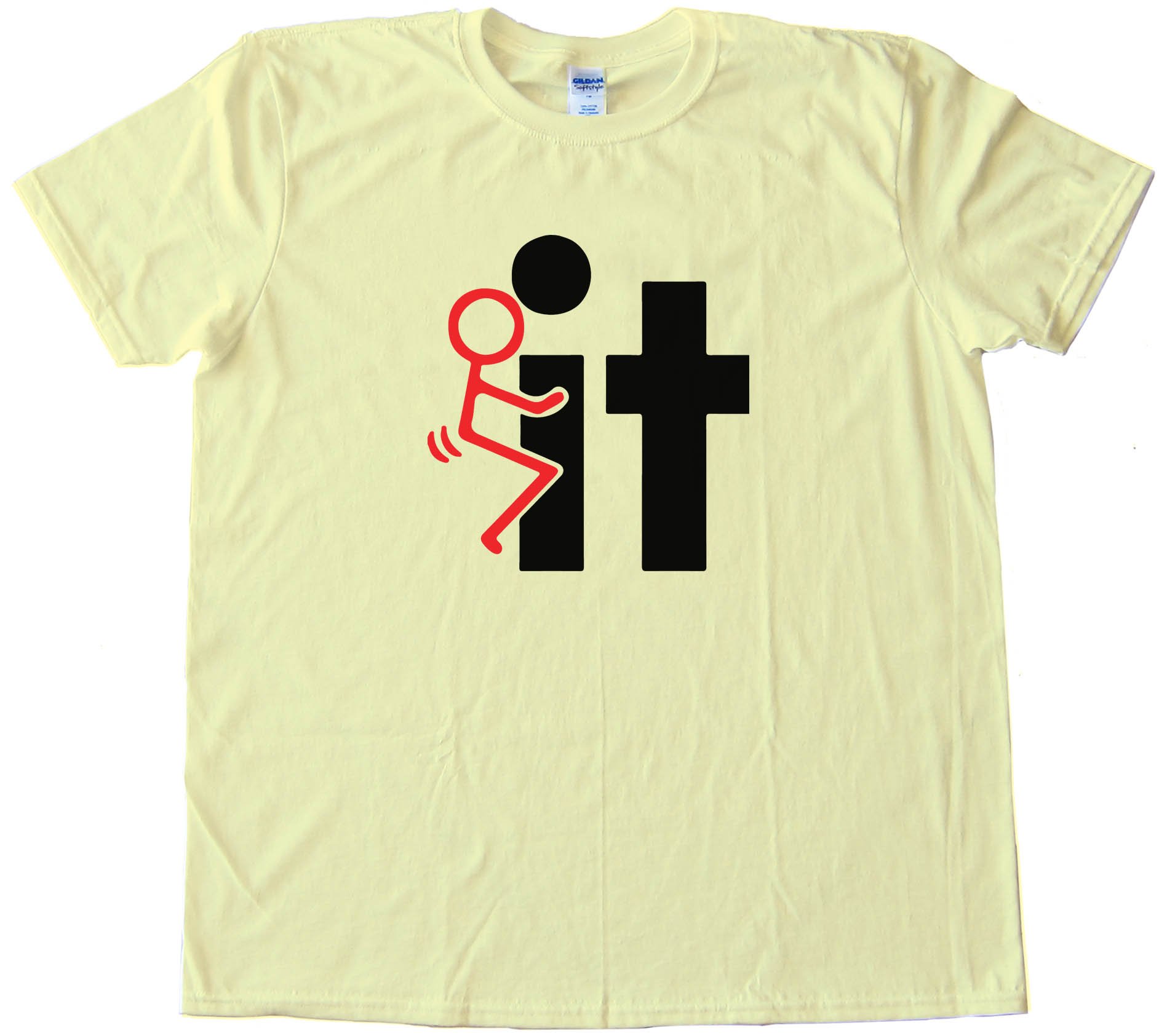 Fuck It Stick Figure Tee Shirt