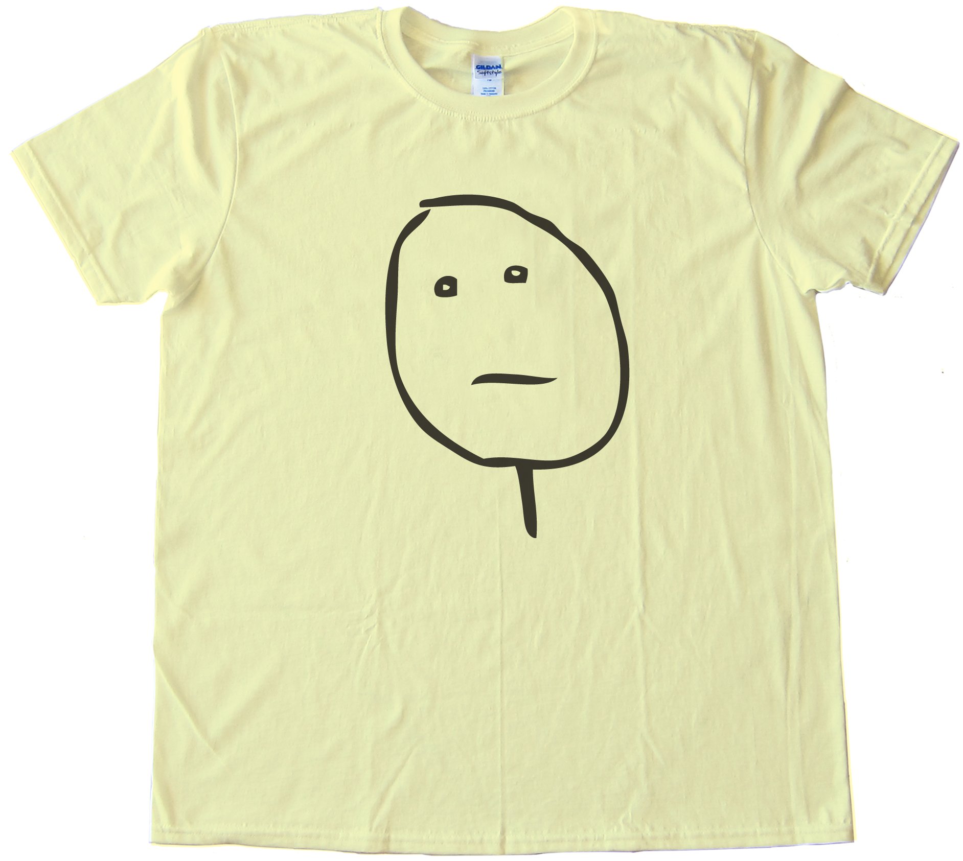 Poker Face Rage Comic Face Tee Shirt