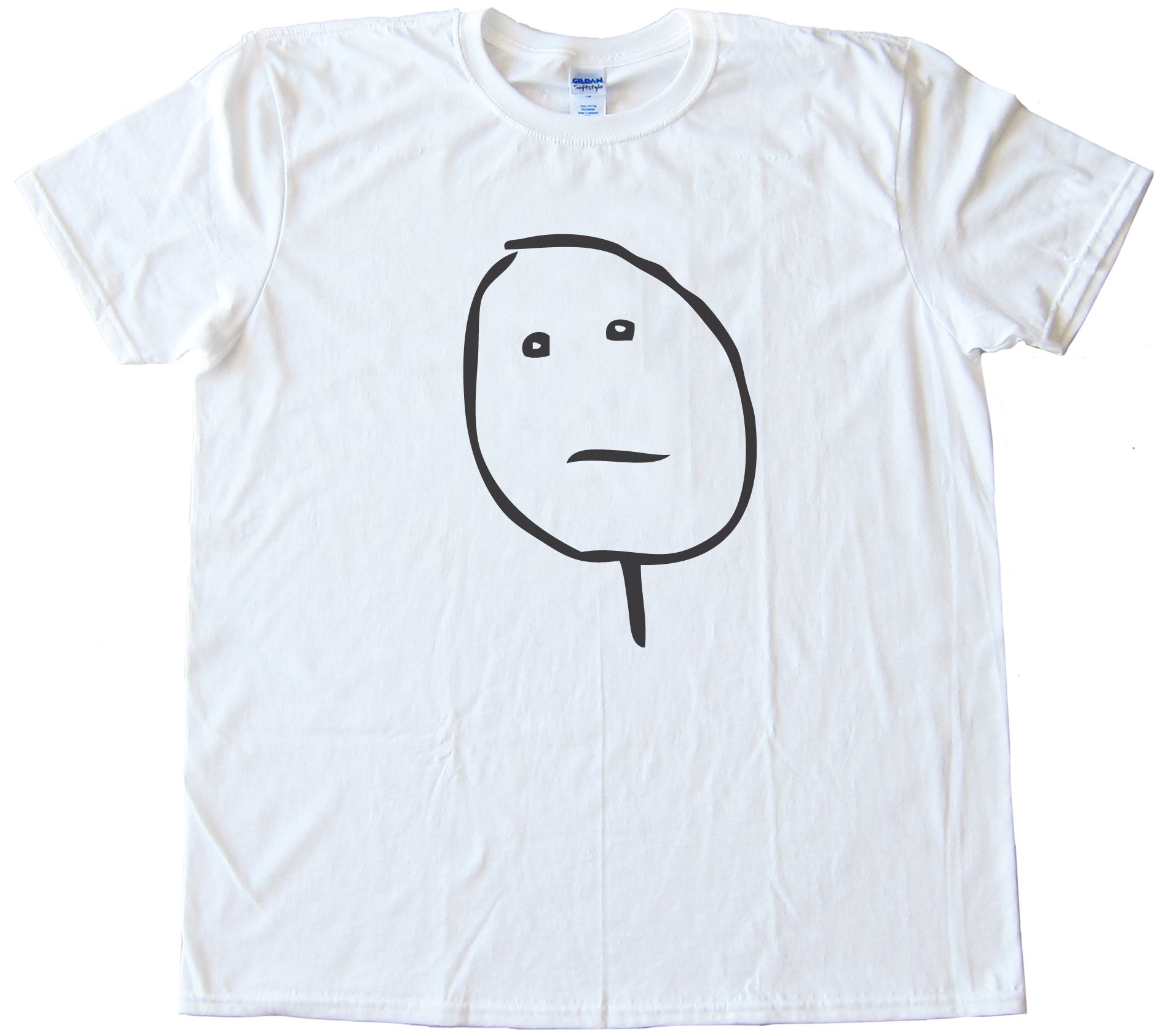 Poker Face Rage Comic Face Tee Shirt