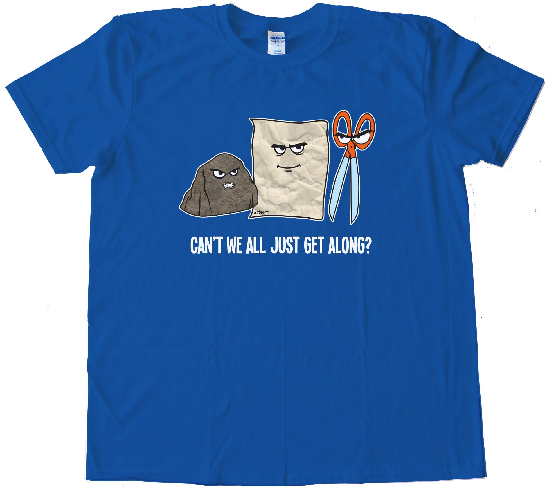 Rock Paper Scissors Can'T We All Get Along? - Tee Shirt