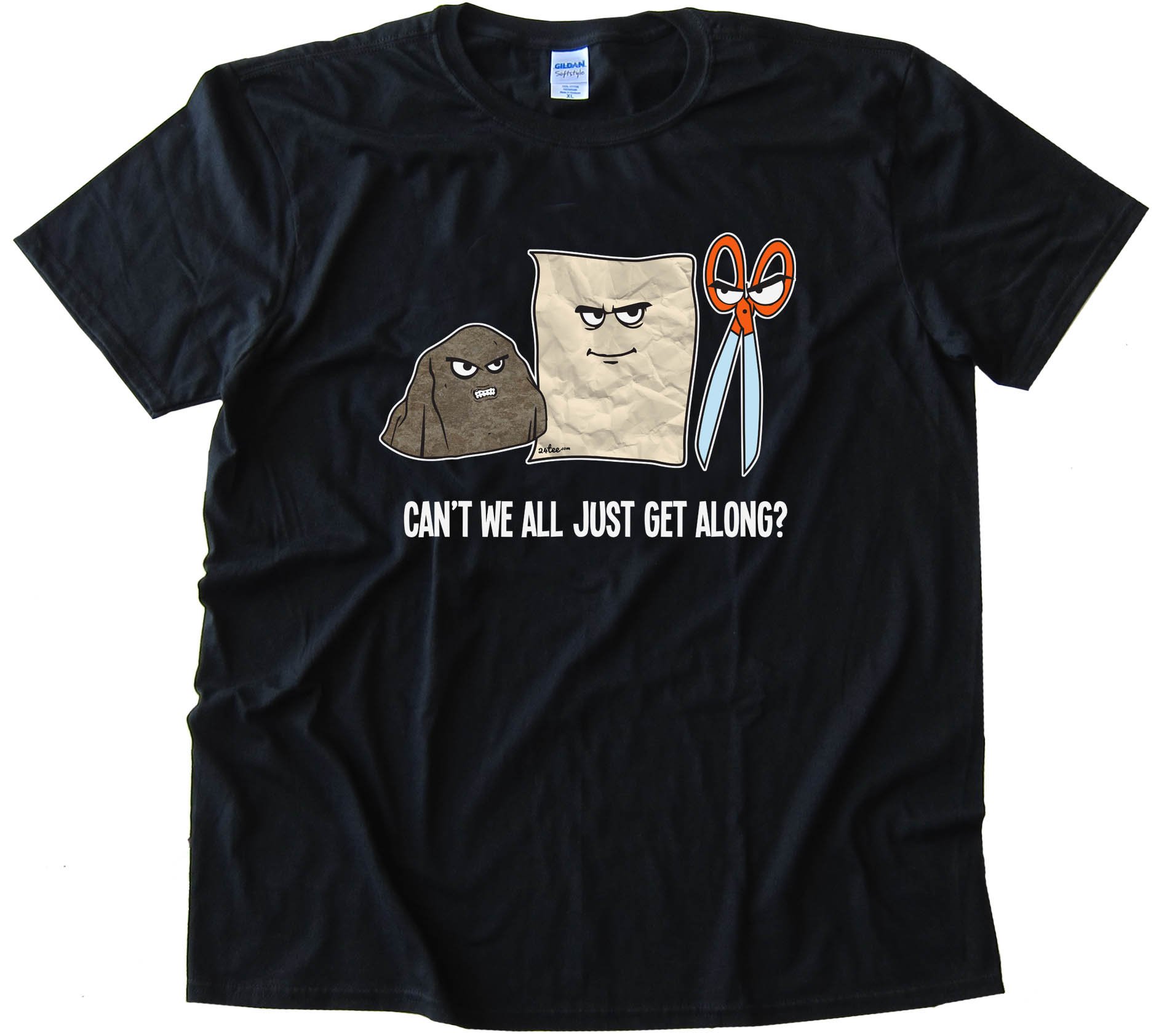 Rock Paper Scissors Can'T We All Get Along? - Tee Shirt