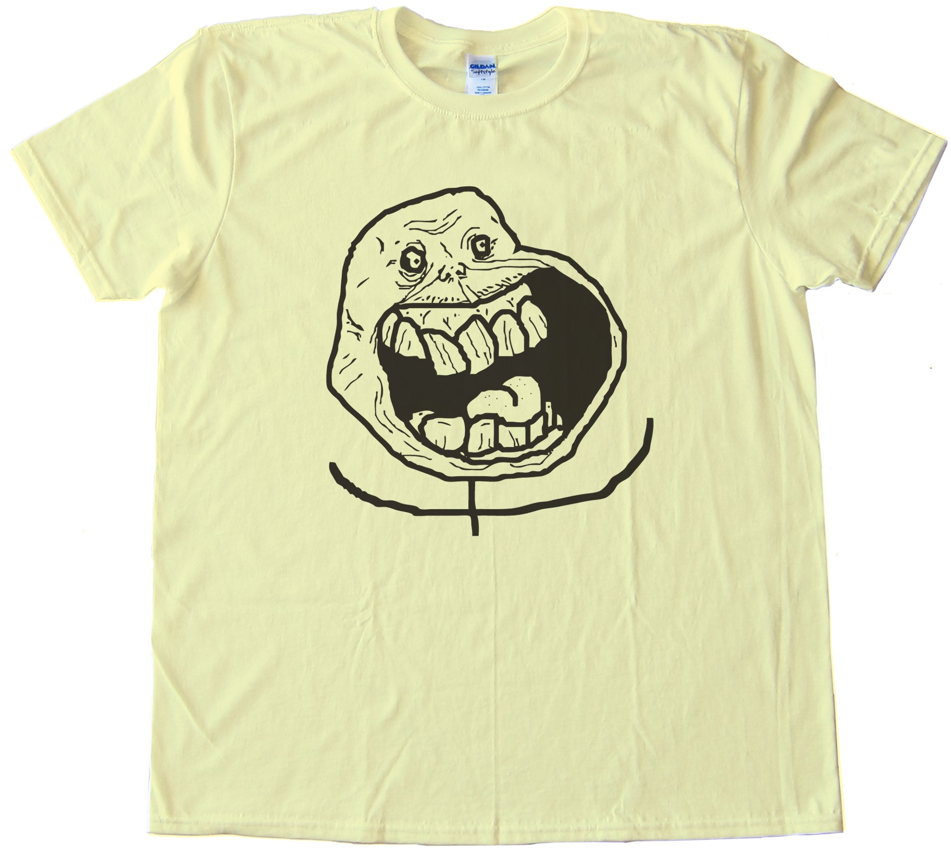 Super Alone Rage Comic Face Tee Shirt