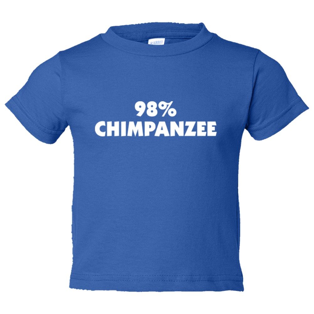 Toddler Sized 98% Chimpanzee Dna Relation And Evolution - Tee Shirt Rabbit Skins