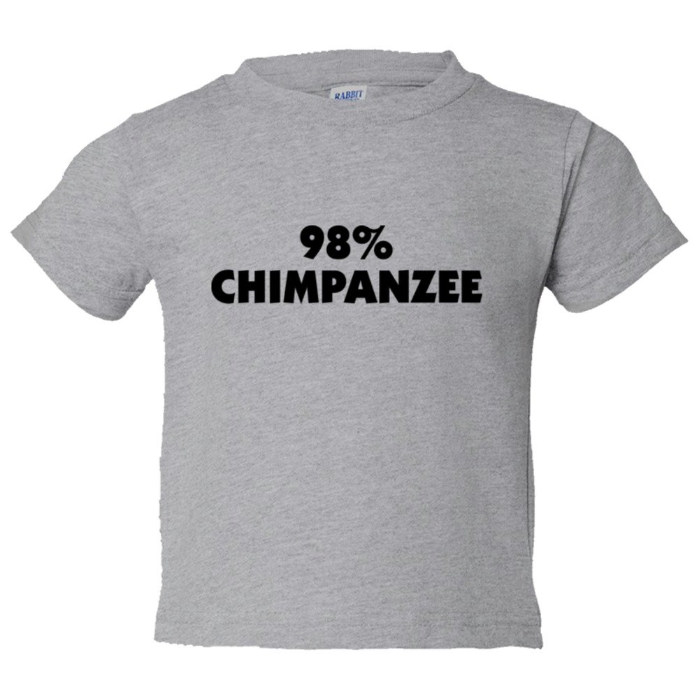 Toddler Sized 98% Chimpanzee Dna Relation And Evolution - Tee Shirt Rabbit Skins