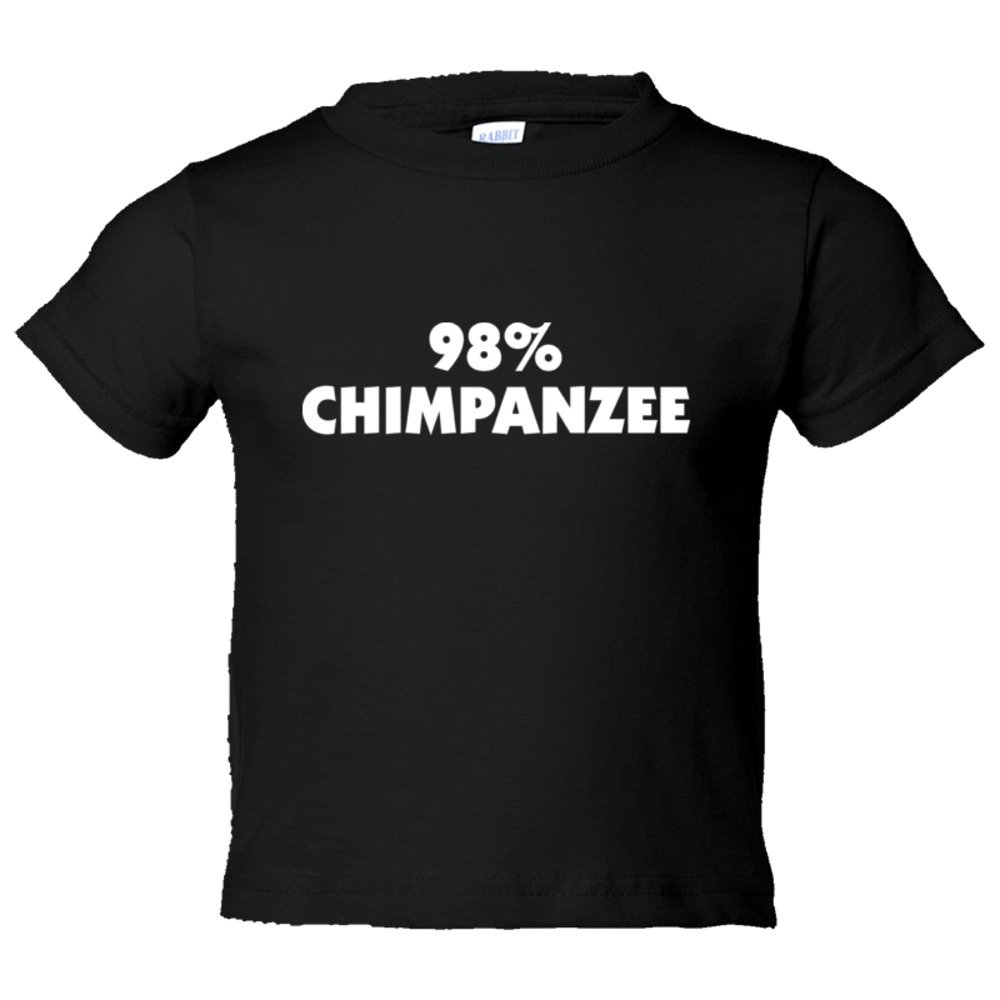 Toddler Sized 98% Chimpanzee Dna Relation And Evolution - Tee Shirt Rabbit Skins