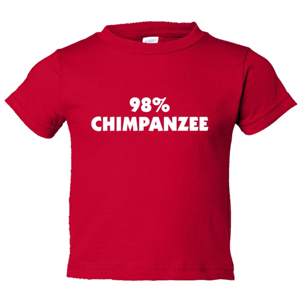 Toddler Sized 98% Chimpanzee Dna Relation And Evolution - Tee Shirt Rabbit Skins