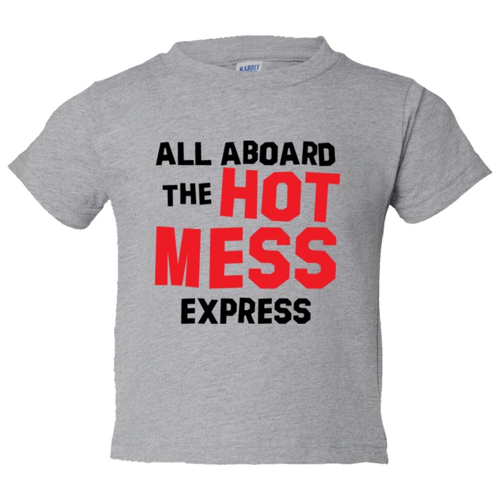 Toddler Sized All Aboard The Hot Mess Express - Tee Shirt Rabbit Skins