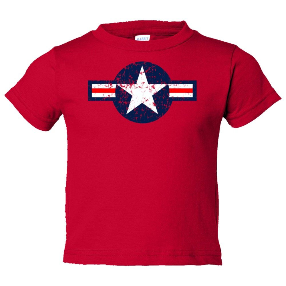 Toddler Sized Classic American Military Star Air Force - Tee Shirt Rabbit Skins