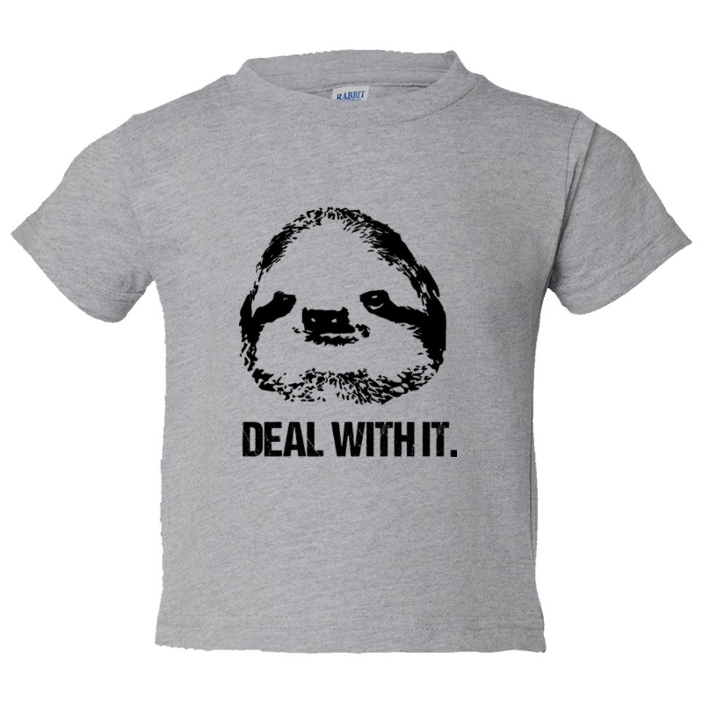 Toddler Sized Deal With It Sloth - Tee Shirt Rabbit Skins