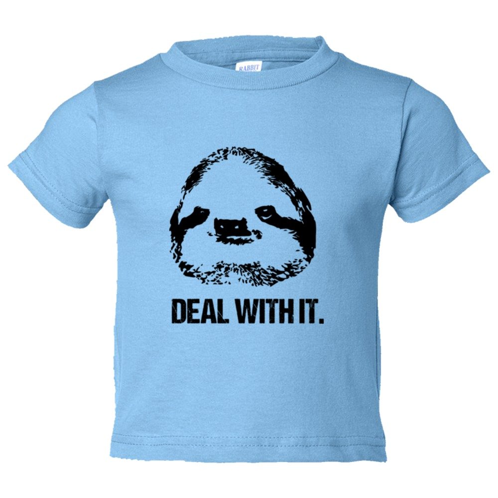 Toddler Sized Deal With It Sloth - Tee Shirt Rabbit Skins