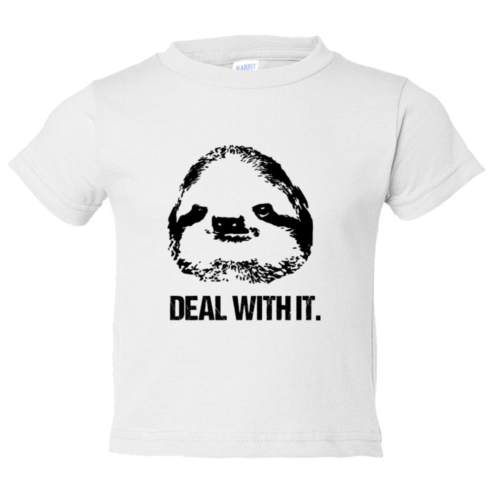 Toddler Sized Deal With It Sloth - Tee Shirt Rabbit Skins