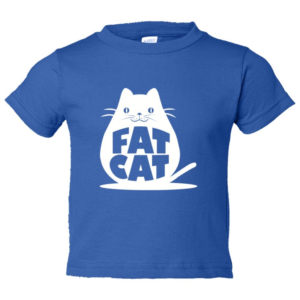 Toddler Sized Fat Cat Feline Roundest - Tee Shirt Rabbit Skins