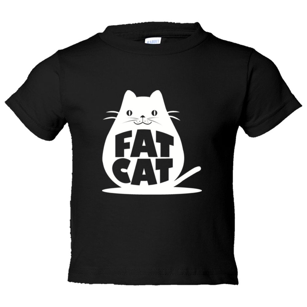 Toddler Sized Fat Cat Feline Roundest - Tee Shirt Rabbit Skins