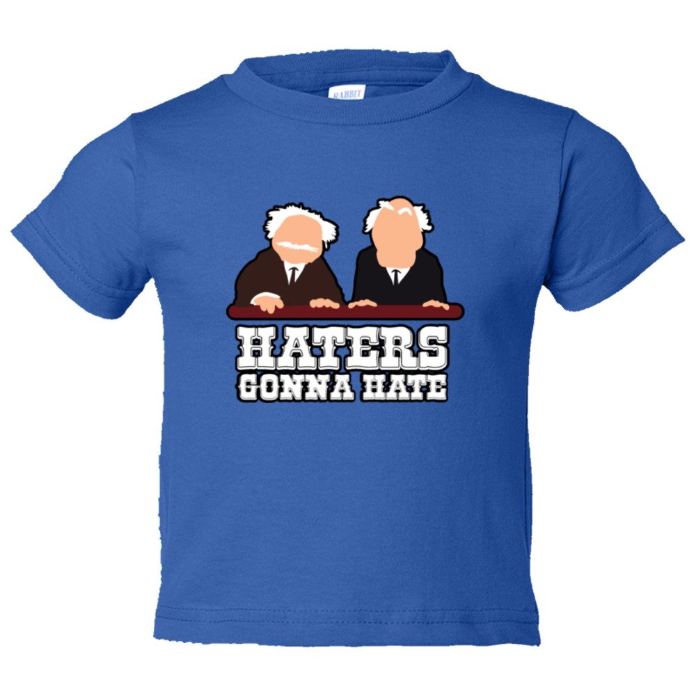 Toddler Sized Haters Gonna Hate Muppet Show Balcony Critics - Tee Shirt Rabbit Skins