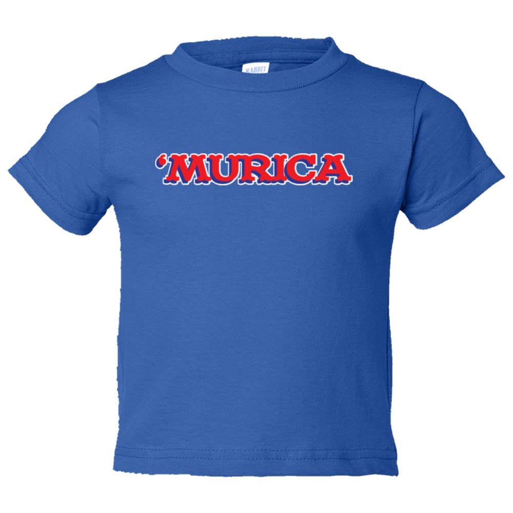 Toddler Sized 'Murica American Spirit George Bush Style - Tee Shirt Rabbit Skins