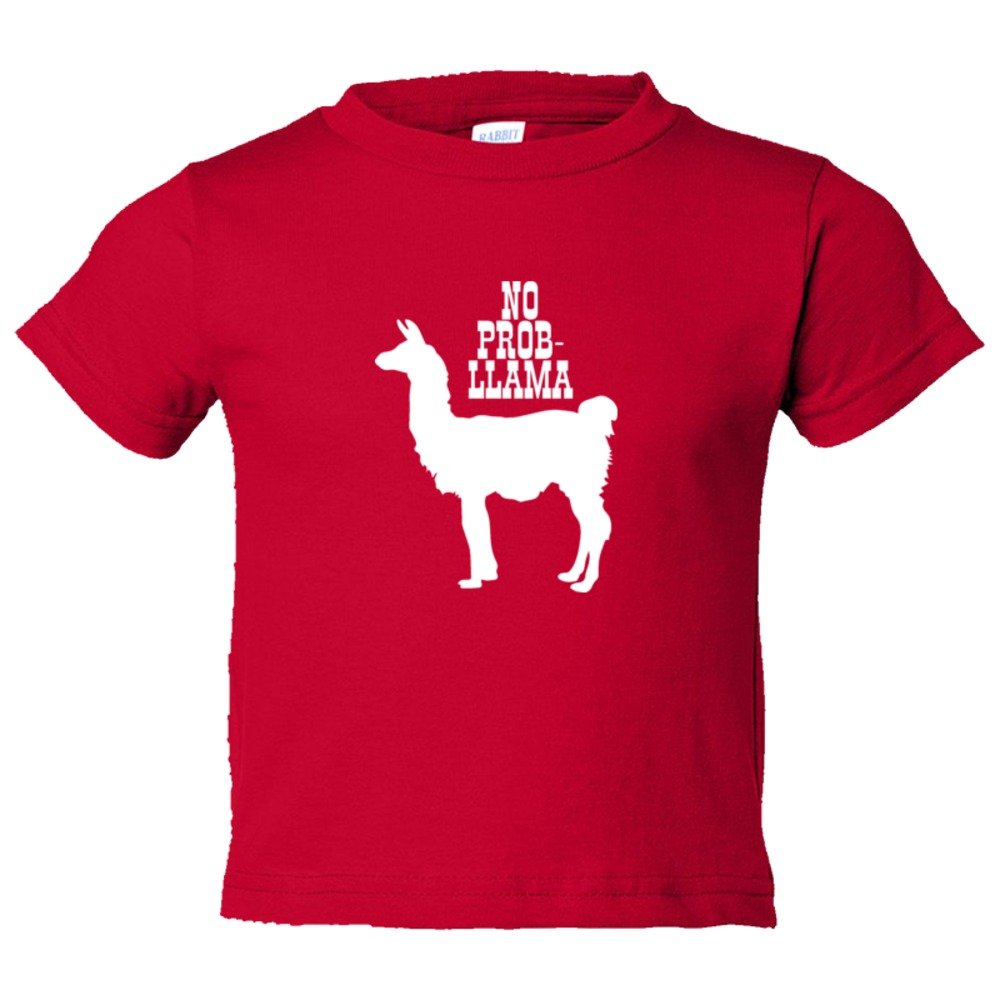 Toddler Sized No Problem Prob Llama Animal - Tee Shirt Rabbit Skins